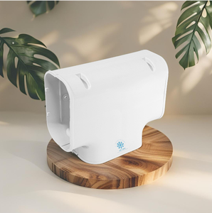 Couvre-tuyau décoratif de climatiseur Pièces de climatiseur de couleur blanche Appareils ménagers Té de réduction écologique Série 10065 - Product Image 3