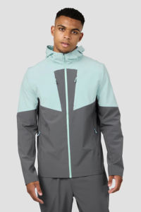 ชุดกีฬาผู้ชายแบบมีฮู้ด 2 ชิ้น ผ้าไนลอน ระบายอากาศได้ดี ลายเรียบ สไตล์สตรีทแวร์ - Product Image 4