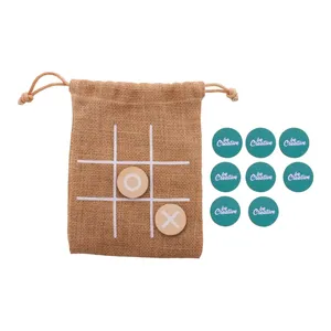 <span class=keywords><strong>JUX</strong></span> Jeu de société éco-responsable en bois Tic-Tac-Toe Gadgets innovants - Product Image 1