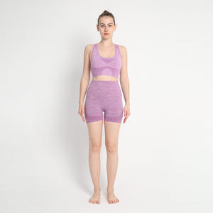 Nuevo Conjunto de Yoga de Alta Calidad, Personalizado, OEM, Venta al por Mayor de Fábrica, Mezcla de Nailon y Elastano, Transpirable, con Logotipo en la Parte Delantera - Product Image 2