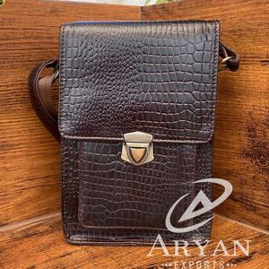 Crocodile Pattern Multipurpose Business Shoulder Purse <b>Bag</b> Full-Grain Genuine Leather Crossbody <b>Messenger</b> <b>Bag</b> for <b>Men</b> & Women - Product Image 1