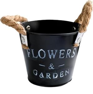 Rustic Christmas Galvanized Planters Christmas Buckets Decorative <b>Xmas</b> Metal Flower Pot Farmhouse Flower Decor Home <b>Decoration</b> - Product Image 6