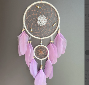 Attrape-rêves personnalisé de haute qualité avec plumes, attrape-rêves bohème doré, attrape-rêves personnalisé pour la décoration murale, décoration intérieure - Product Image 2