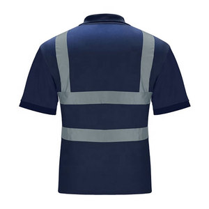 2025 Top Best Supplier Hi Vis Reflective Safety Workwear Polo Shirt Hombres Quick Dry Polo T Shirt Color azul - Product Image 2