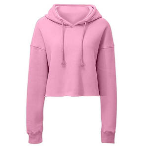 Sudadera Corta para Mujer, Ajuste Personalizado, Tejido de Algodón Transpirable, Secado Rápido, Estilo Cómodo para Ropa Urbana Informal - Product Image 1