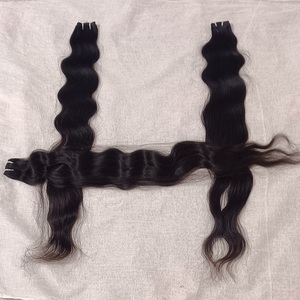 Vente en gros 34 pouces naturel indien Remy extensions de cheveux humains style vague à Jaipur - Product Image 2