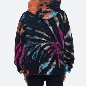 เสื้อฮู้ดดี้ผู้ชายแบบมีลายมัดย้อม รุ่น Reverse Ripple ทรงโอเวอร์ไซส์ ไม่มีเชือกผูก - Product Image 4