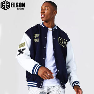 Adultes Fashion Puffer Varsity Vestes pour hommes Patches en chenille personnalisés Letterman College Bomber Baseball Varsity Jacket pour hommes - Product Image 2