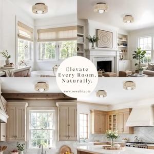 โคมไฟเพดานฟลัชติดเพดานทันสมัยแบบมินิมอลสำหรับห้องนอนห้องโถงทางเข้าบ้านและสำนักงาน - Product Image 6