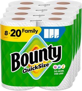 Serviettes en papier Bounty Quick-Size originales, blanches, 12 rouleaux familiaux triples |   36 rouleaux standard du meilleur vendeur - Product Image 5