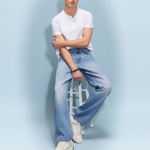 Nouvel arrivage : Jean vintage d'été pour homme, coupe droite décontractée, tendance, en denim, délavage moyen, lavable - Product Image 6
