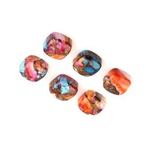 Nueva Llegada: Cabujón de Cuarzo Natural de 12mm, Mixto (Ostra, Ostra Espinosa, Cobre, Turquesa), de Base Plana, Forma de Cojín, Liso, para Joyería, Suelto - Product Image 5