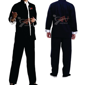Uniformes profesionales de kung Fu 100% algodón uniforme de Karate artes marciales ropa de Karate logotipo y tamaño personalizados - Product Image 2