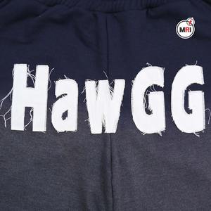 Short à patch personnalisé unisexe 100% coton avec broderie dégradée au soleil Shorts pour hommes 400 GSM broderie en molleton de coton - Product Image 4