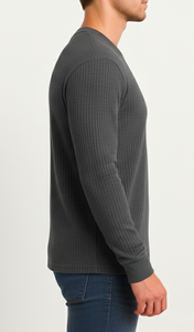 T-shirt gaufré en coton/polyester tricoté pour homme, haute qualité, best-seller, prix raisonnable - Product Image 4