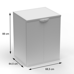 Supporto Universale per Lavatrice Mongardi in Resina Bianca 68,5L X 64,5P X 88H cm Facile Montaggio Uso Interno ed Esterno - Product Image 6