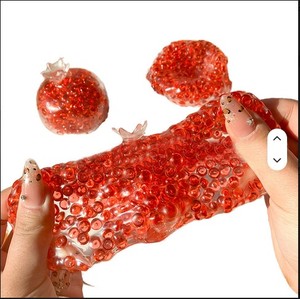 6cm TPR Pomegranate <b>Squishy</b> Toy Simulated Food Fruit Squeeze Sticky Stress Relief Fidget Toy for Girls - Product Image 3