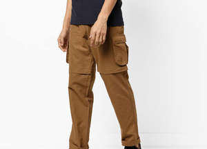 Pantalones Cargo Casuales para Hombre, Logotipo Personalizado Bordado, 100% Lona de Algodón, Transpirables, de Secado Rápido, Ligeros, con Cierre de Cordón Lateral - Product Image 2