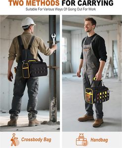 Bolsa de Herramientas Portátil, Organizador con Correa de Hombro Ajustable, Múltiples Bolsillos, Resistente al Agua, de Alta Capacidad, OEM - Product Image 5