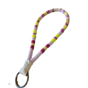 Lanière de porte-clés perlé coloré avec perles de rocaille porte-clés de lanière de perle de rocaille artisanal personnalisé pour badge d'identification - Product Image 4