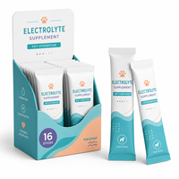 Electrolitos Solubles en Agua para Mascotas, Suplemento de Hidratación Diaria para Perros, Bebida para la Recuperación Activa Canina