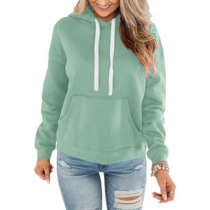 Premium Womens Hoodie <b>Dress</b> Long Sleeve Pullover Oversized Cotton Hoodie Custom Casual Hoodie Winter Wear Wholesale - Product Image 1