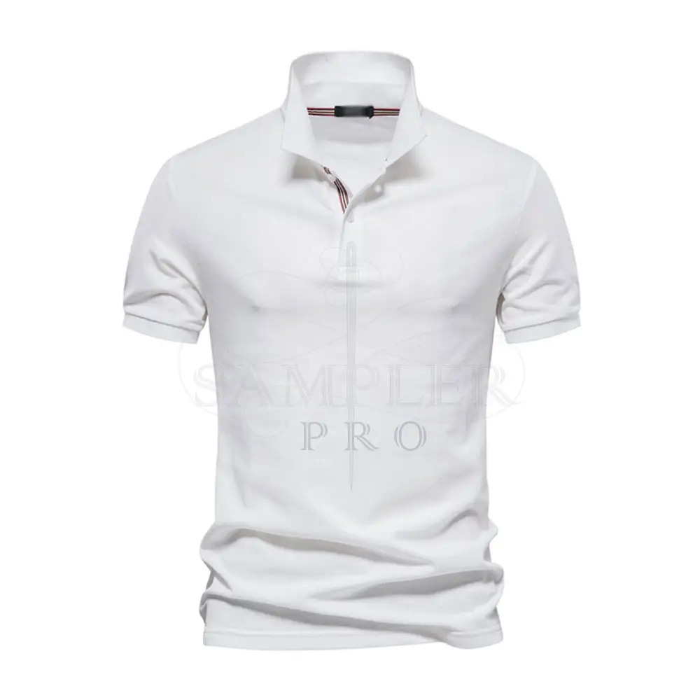 Grosir kaus Polo berpori kualitas tinggi kaus lengan pendek dibuat dengan katun kualitas tinggi kaus Polo pakaian kasual kustom