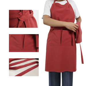 Morandi <span class=keywords><strong>Red</strong></span> <span class=keywords><strong>Blank</strong></span> Colorido Sublimação Personalizado Nordic Design Impresso Cozinhar Avental De Linho De Algodão Orgânico Com Toalha De Chá