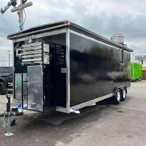 รถเข็นขายอาหารเคลื่อนที่กลางแจ้งรถเข็นขายอาหารรถเข็นอาหารจานด่วนเคลื่อนที่เคลื่อนที่ได้ - Product Image 3