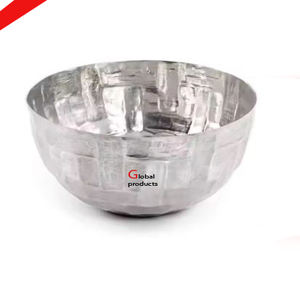 Vente chaude pomme forme argent fini métal aluminium bol de service pour hôtel restaurant et bar - Product Image 3