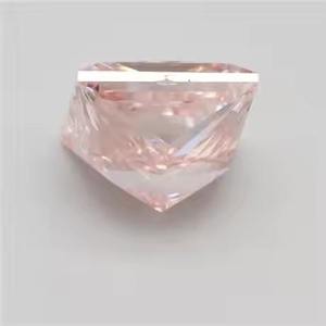 Cojín de diamante de laboratorio radiante rosa intenso de alta calidad, Diamante Suelto de corte Ascher para anillos de compromiso y regalos - Product Image 3