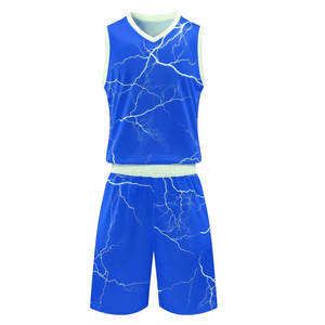 Ensemble de shorts de basket-ball pour hommes personnalisés de haute qualité, respirants, en maille, uniformes, grande taille, vêtements imprimés, couleurs personnalisées - Product Image 1