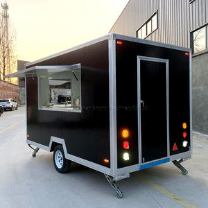 Remolque de Comida Multifuncional de 350x200cm con Estructura de Aluminio y Fibra de Vidrio, con Electrodomésticos de Cocina, Resistente a la Oxidación, para Dulces y Papas Fritas - Product Image 3