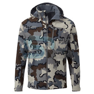 Veste de chasse sur mesure OEM pour hommes Veste d'hiver en toile de coton imperméable pour l'extérieur Streetwear Design à capuche - Product Image 4