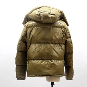 Veste d'hiver en toile pour hommes, imperméable, respirante, à capuche, col montant, style rue haute, couleurs personnalisables - Product Image 2