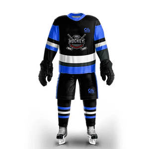 Uniforme de hockey sur glace personnalisé, ensemble d'uniformes deux pièces, uniforme professionnel de hockey sur glace de haute qualité pour l'entraînement - Product Image 1