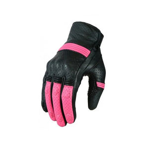 Gants de moto respirants de qualité à doigts entiers pour hommes / Gants de moto de course en cuir avec logo personnalisé - Product Image 6