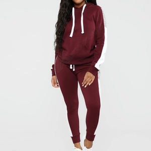 Unisex <b>White</b> Jogger <b>Hoodie</b> Set Custom Logo Breathable Polyester Cotton Blend for Winter Sportswear-Men's Sweatsuit Women's - Product Image 1