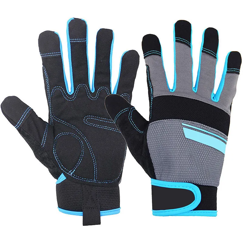 Mechanic Gloves Made in Pakistan Best Manufacturer Mechanical Gloves Best Price Mechanic Leather Full Finger Gloves
