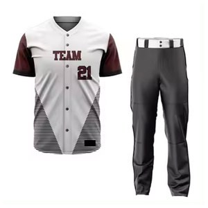 Maillots de Baseball Respirants pour Hommes de Sublimation Personnalisés de Meilleure Qualité, Vente en Gros d'Uniforme de Baseball en Tissu Respirant, Bon Marché Vente en Gros - Product Image 1