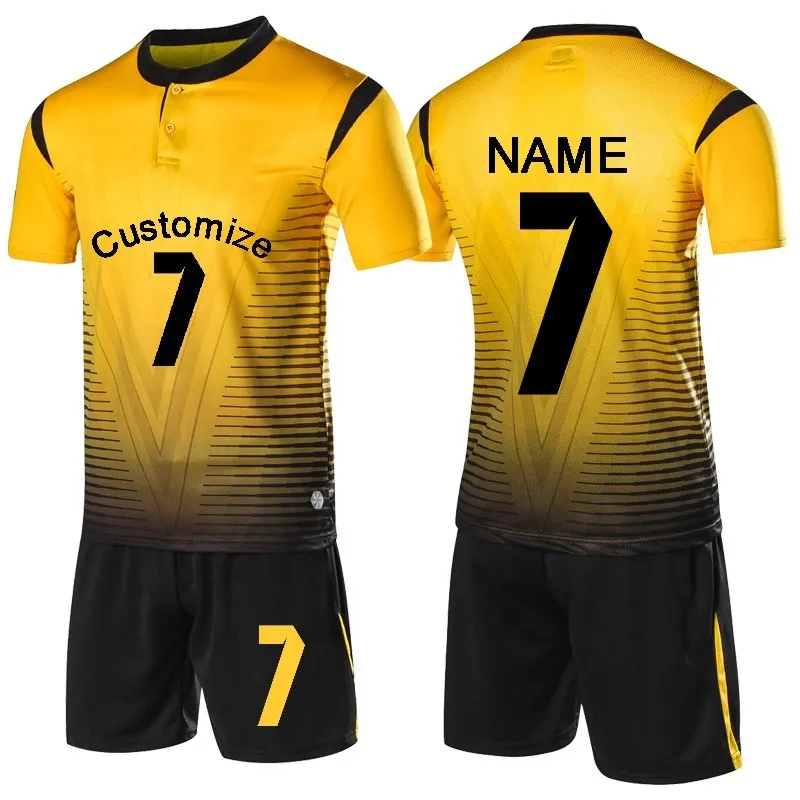High Quality Soccer Jersey in 100%Polyester Custom Soccer Uniform\Football Jersey for Men Sports wear custom made uniform