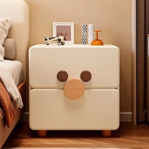 Comodino per <span class=keywords><strong>Cameretta</strong></span> Senza Formaldeide, Ecologico in Legno Massello, Sicuro per Bambini, Completamente Assemblato, Arredamento Salvaspazio - Product Image 2