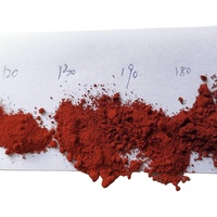Peinture de coulée d'oxyde de fer de haute pureté rouge pour la chaussée de brique de béton de ciment d'engrais d'asphalte coloré 101 110 120 130 180 190