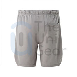 Pantalones cortos informales para hombre, ropa de calle transpirable, diseño impreso personalizado, cintura media, Parte delantera baja sólida, cantidad mínima de pedido OEM - Product Image 3