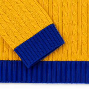 Wholesale Custom Logos Cable knit Sorority Crew Neck Varsity <b>Cardigan</b> Embroider Patches Sweater High-Quality - Product Image 5