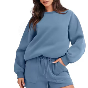 Venta caliente por encargo Unisex por encima de la rodilla Cremallera sólida 2 piezas Pantalones cortos Set High Street Style Summer Precio bajo - Product Image 2