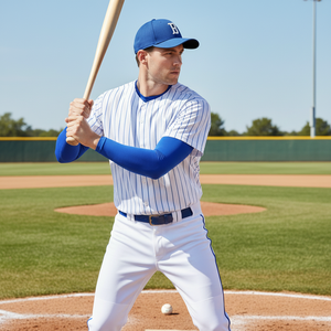 Manchons de bras de compression pour cyclisme personnalisés pour hommes Protection UV Vêtements de sport à motifs imprimés pour les sports-Golf Volleyball Basketball - Product Image 5