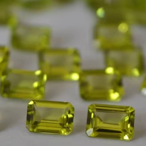 Piedra Preciosa de Peridoto Natural de Calidad AA, Corte Octogonal de 6x8 mm, Piedra Facetada Verde, Gemas Mehrajudin, Certificadas por Terceros, 1-3 Quilates - Product Image 1