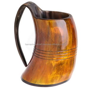 Mug en corne de buffle polie, écologique et naturel - Design artisanal Animaux et Anges pour fêtes à domicile, hôtels, cadeaux d'affaires - Product Image 3
