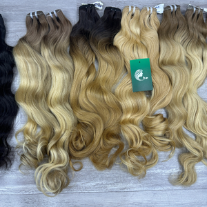 Venta caliente Vietnam Extensiones de cabello humano Super Doble dibujado Cutícula alineada Extensiones de cabello para mujer - Product Image 2